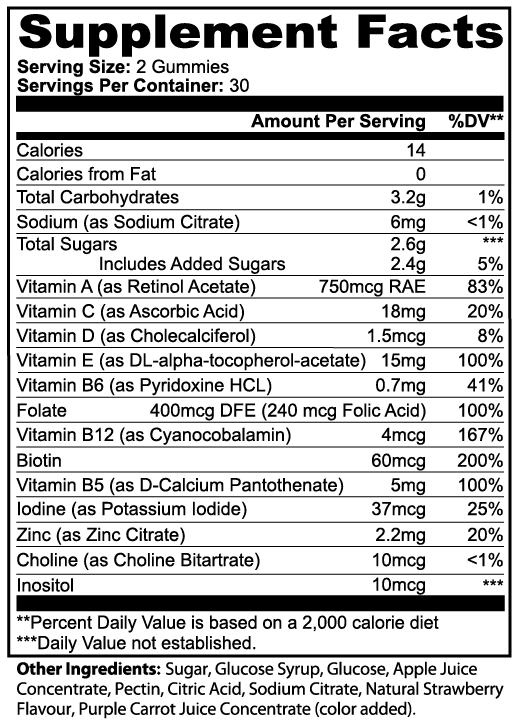 Daily Multivitamin Gummies (Adult)